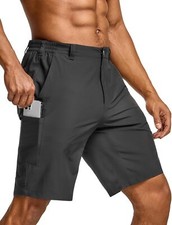 Men's Quick Dry Stretch Cargo Shorts Lightweight Tactical Outdoor Hiking Multi