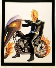 Ghost Rider Timeless by Alex Ross FRAMED 11x14 Art Print Marvel Comics Poster