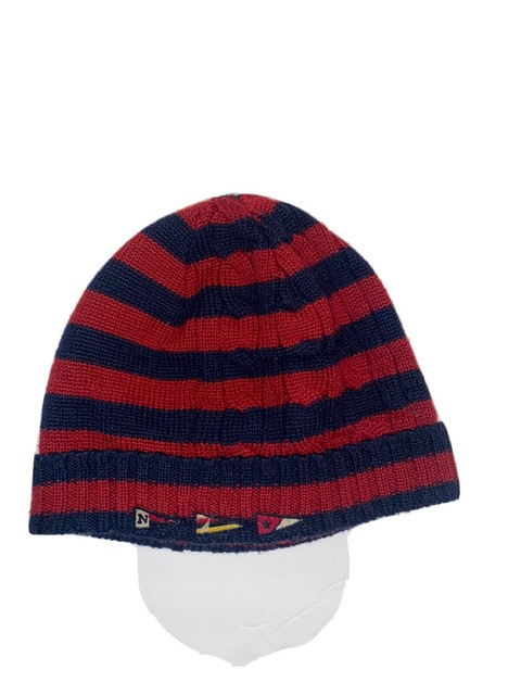 Nautica Mens Ribbed Knit Striped Cuff 