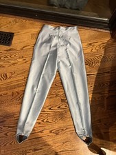 Early 1990  s Miss Jett Blue Stretch Sateen Stirrup Pants S 8