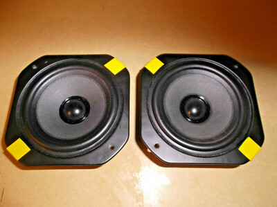 PAIR MORDAUNT  SHORT  MS10  SQUARE  FRAME  WOOFERS