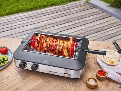 SILVERCREST   Multifunktionsgrill mit Kebabfunktion 1600 Watt SMEG 1600A1