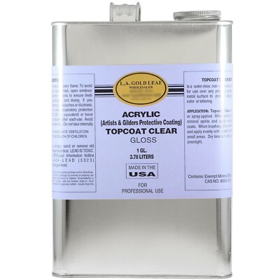 L.A. GOLD LEAF-Acrylic Topcoat Clear Gloss (Bulk   Sale ! )