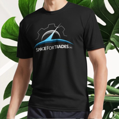 New SpaceForTrades.org Logo Active T-Shirt Logo T-Shirt Funny Size S to 5XL