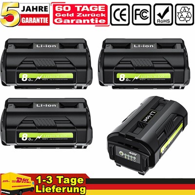 1/2/4Pack 40V 6000mAh Akku Für Ryobi OP4040 OP4026 OP4030 OP4050 OP4060A OP40601