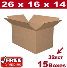 15 - 26x16x14 Cardboard Boxes Mailing Packing Shipping Box Corrugated Carton