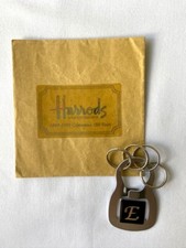 Harrods Knightsbridge London E Keychain NEW