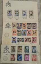 Vaticano 3x Cubiertas Filatélicas Ciudad del Vaticano, Anno Santo 1950 - 1951 - ver escaneos