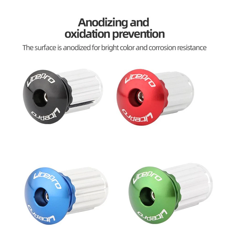 Bicycle Grip Handlebar End Caps Aluminum Alloy MTB Bike Handle Bar Grips Plugs. - Image 3 of 4