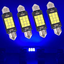 4x 41mm 578 212-2 Led Interior Dome Map Light Upgraded 3030 Smd Festoon Bulbs