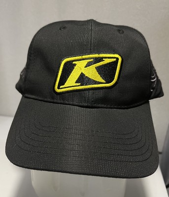 Klim Black Yellow Logo Flexfit Baseball Cap Hat  In our DNA  Adjustable Size