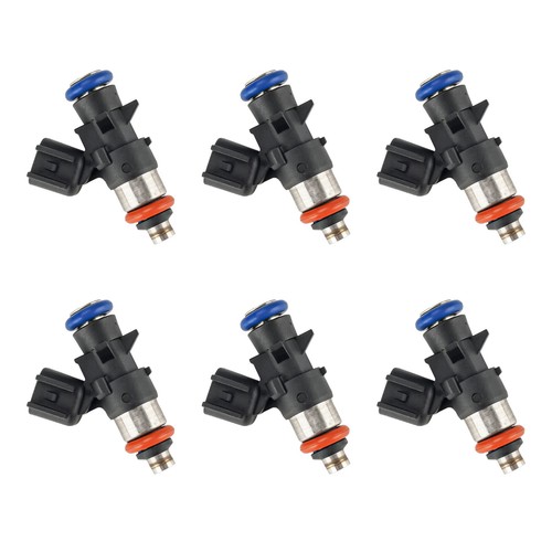 6-Pack Fuel Injectors For 2011-2017 Dodge Grand Caravan 3.6L V6 - 0280158233, 4-Hole Nozzle, Lifetime Warranty