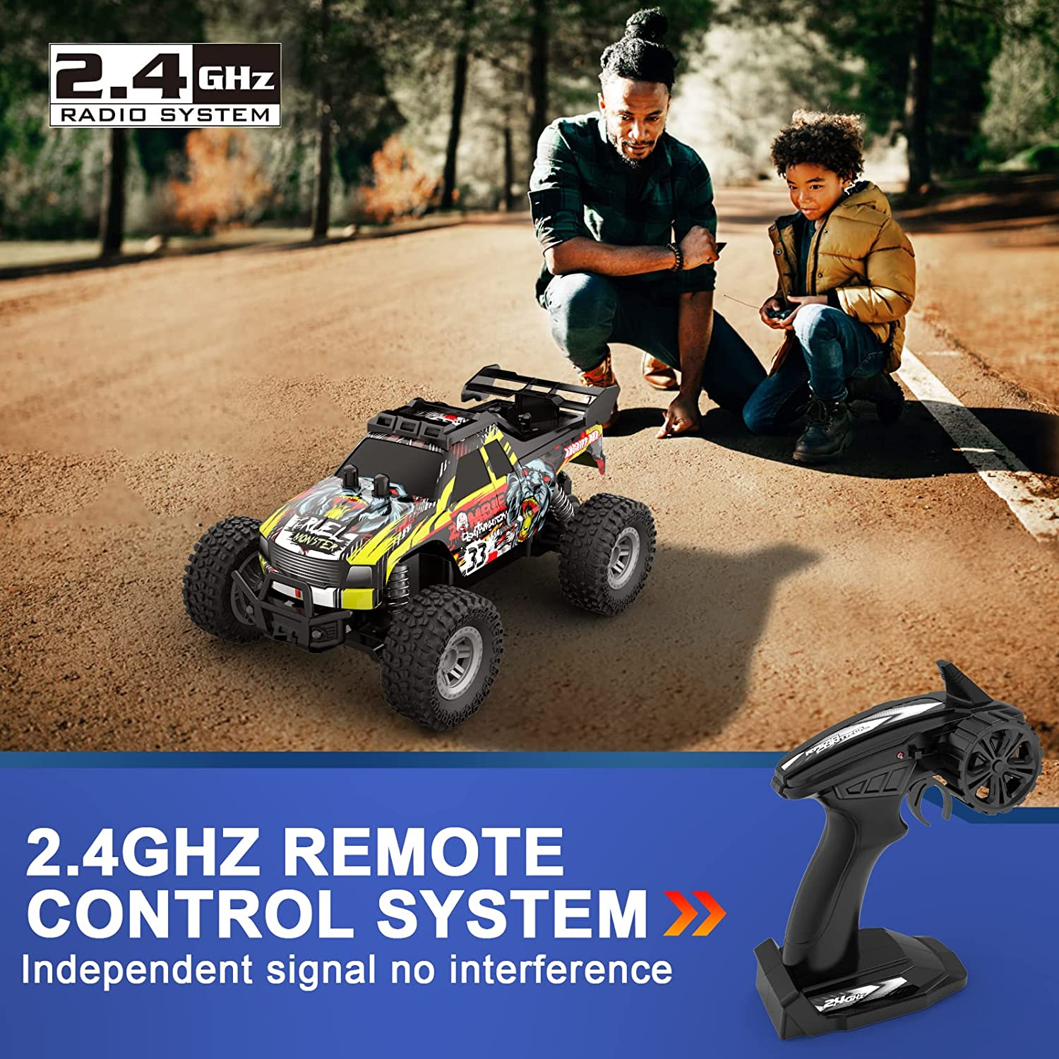 carro de controle remoto 4x4 a control todo terreno regalos para niños  adultos