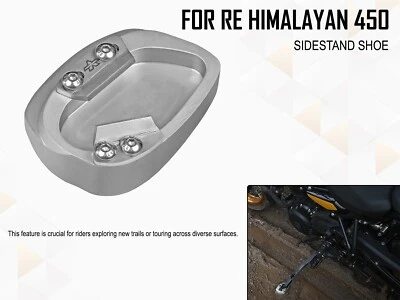 Adapté Pour Royal Enfield Neuf Himalaya 450 " Côté Stand Base Extenseur " - Photo 1/4