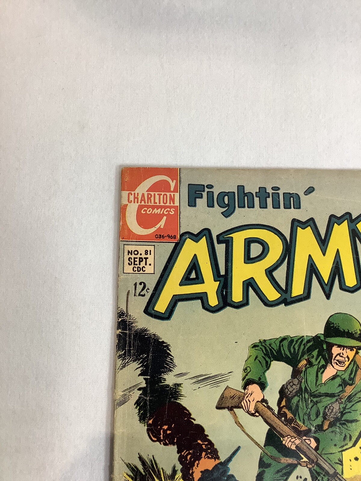FIGHTIN' ARMY 81 Sept 1968 Charlton Nestor Olivera cover Sam Glanzman