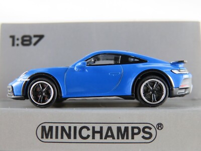 Minichamps 870 062072 Porsche 911 Dakar (2022) in blau 1:87/H0 NEU/OVP