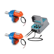 UYGALAXY Greenhouse Film Roll Up Motors with Limit Switch (2 Packs) + Transfo...