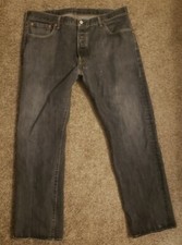 Levis 501 Original Fit Jeans Straight Leg Button Fly 100 Cotton Blue Black