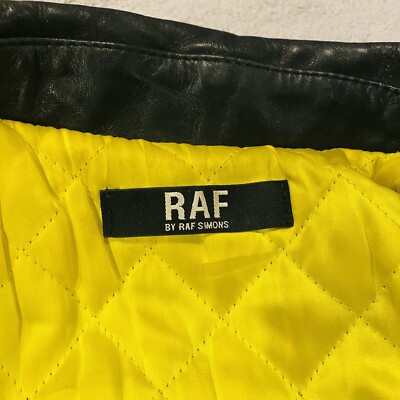 2006 RAF by Raf Simons Italy Black Perfecto Leather Rider Jacket