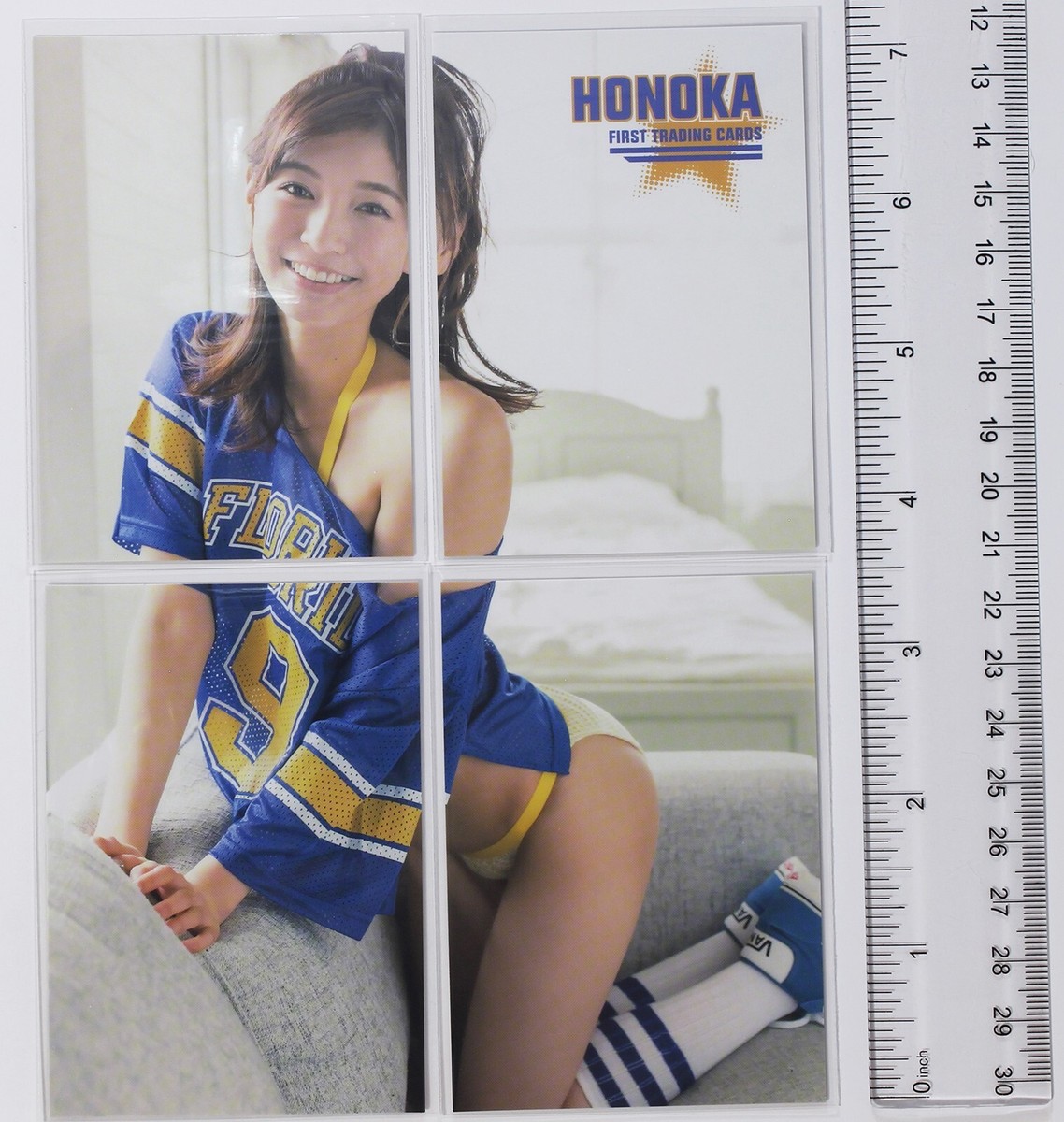 Set of 4 cards NO.11&12&14&15 (Honoka) -Japanese Bikini Model