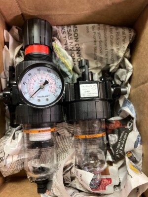 Tru Flate FRL14 1/4'' Filter Regulator Lubricator Setup