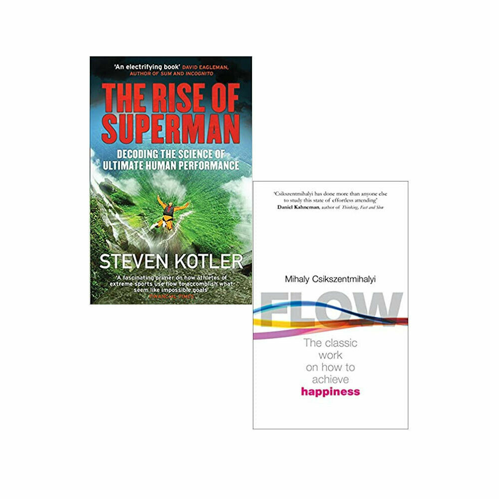 Rise of Superman Decoding, Flow Psychology of Happiness 2 Books Set PaperbackNEW