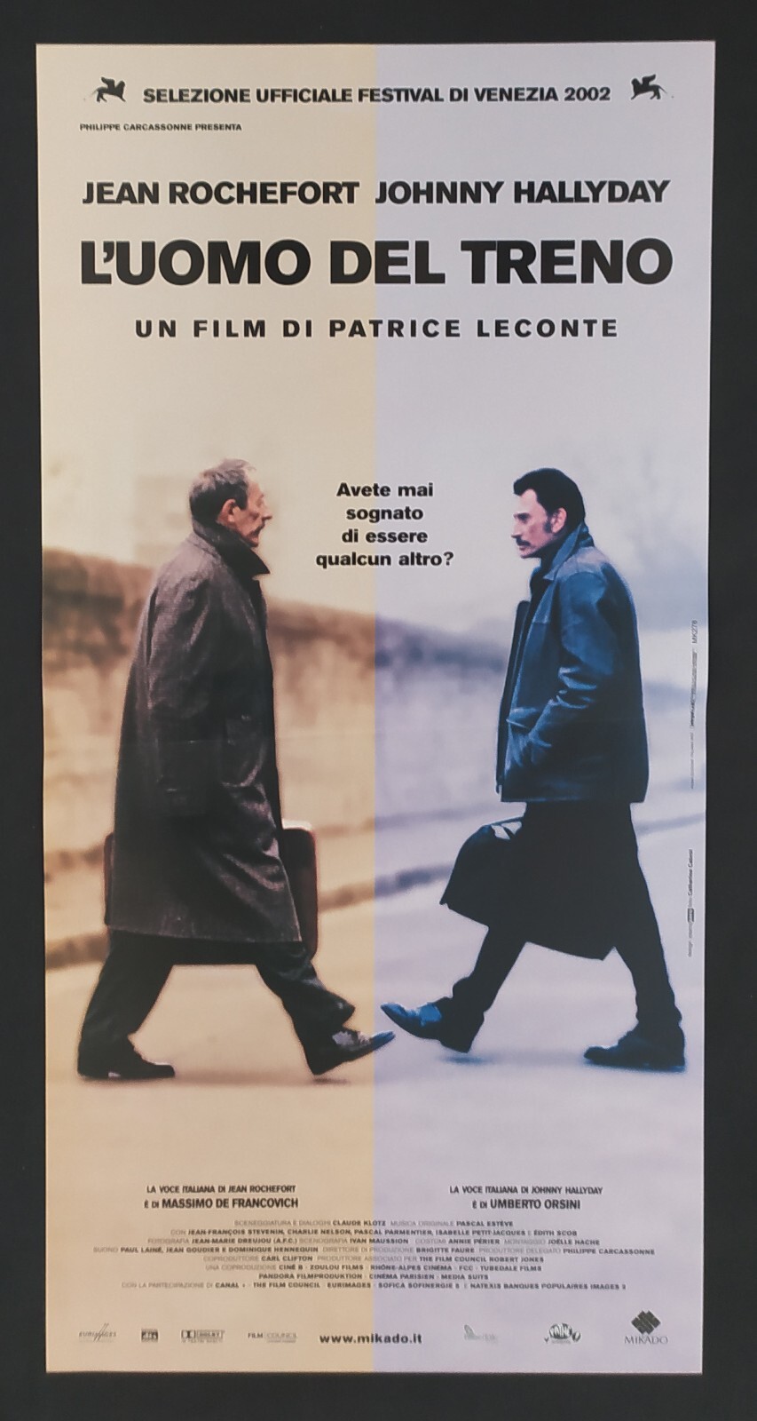 Locandina originale film L'uomo del treno (2002) - Regia di Patrice Leconte