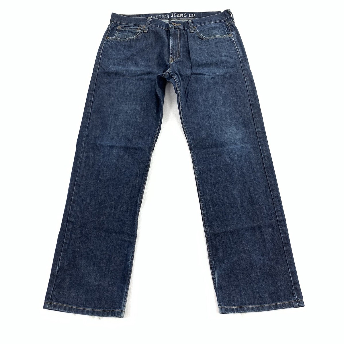 Nautica Jeans Co Relaxed Fit Straight Leg Denim Size 36x32 Mens