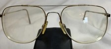 VINTAGE Marchon Eyeglasses Gold Frames Half Aviator