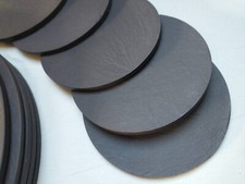 Set of 6 genuine welsh slate coasters - round 4" (table mats also available)