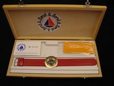 Wristwatch Bord a' Bord Uni-Sex Bronze Genuine Leather NOS 1980s France