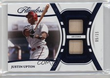 2024 Panini Flawless Sapphire /15 Justin Upton #DU-JUP Dual Patch 16wc