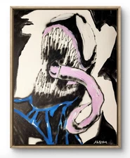 Original Art Venom 14x11 Graffiti Style Pop Art Painting On Canvas