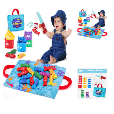 Montessori Angelspielzeug 12 Monate Fische Angeln Lernspielzeug Motorik