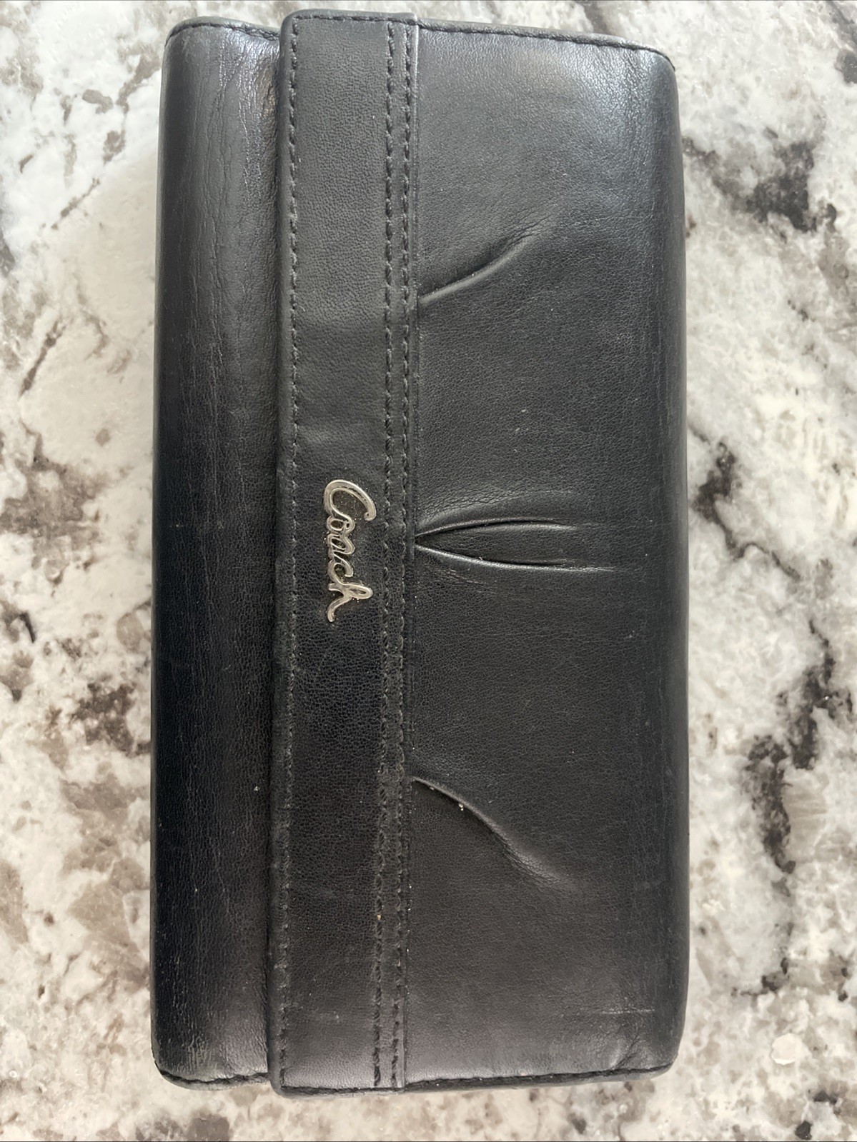Black Coach Wallet Old Logo *Cursive* - image 1
