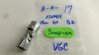 Snap-on tools USA 14mm metric 3/8" drive 6 point Swivel Socket FSUM14 Nice!
