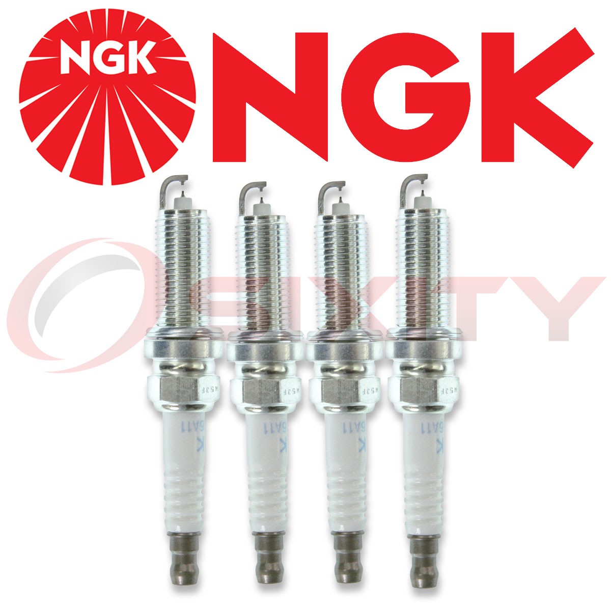 NGK DILKAR6A11 9029 Laser Iridium Spark Plug for Altima Cube Rogue Sentra 4 PC