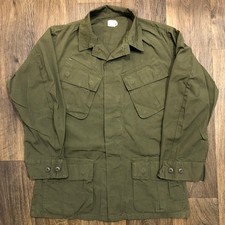 Vietnam Era 60s US Army USGI OG-107 OD Green Ripstop Jungle Fatigue Shirt SM-ST