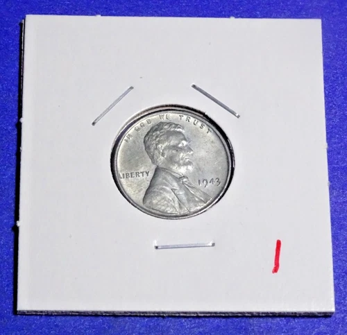 1943-P STEEL LINCOLN CENTS "F" FINE OR BETTER (RUST FREE) THIS STEEL BUY- #1