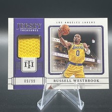 2022-23 National Treasures Russell Westbrook Jersey Treasures Patch /99 Lakers