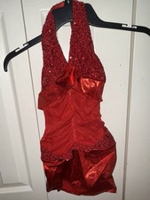 Kelle Red Jazz Costume-large Child