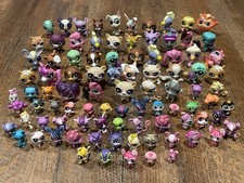 HUGE Lot of 90 Littlest Pet Shop Figures Cats, Dogs, Birds, Sparkles Etc LPS HTF