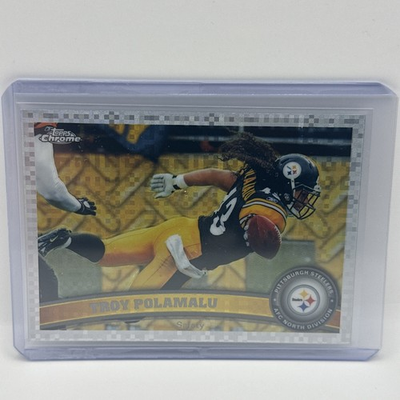 #ad #ad 2011 Topps Chrome Troy Polamalu #180 X Fractor $9.99