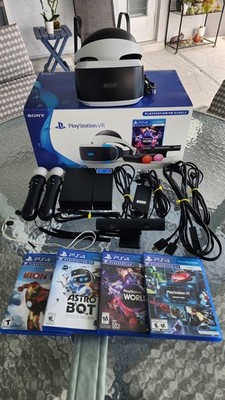 Sony PlayStation PS4 VR Bundle -Complete VR Set with 4 Games