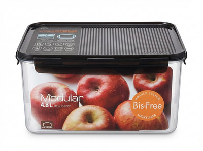 Lock & Lock Modular 4,8L Vorratsdose Bis-Free Tritan BPA-frei Stapelbar NEU