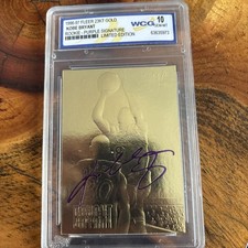 Fleer 1996-97 23KT Gold Kobe Bryant Rookie Purple Signature Autograph WCG 10