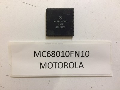 MC68010FN10 MOTOROLA IC MICROPROCESSOR 32BIT 68 PIN PLCC 1 UNIT
