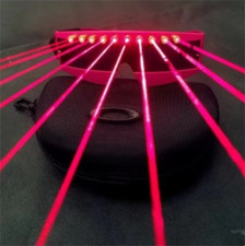 STOCK LED Laser Glasses Lighting Bar Show DJ Club Party Dancer Eyeglass Prop