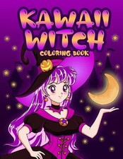 Kawaii Witch Coloring Book: Wicca Coloring Book for Adults and Kids by Nick Mars