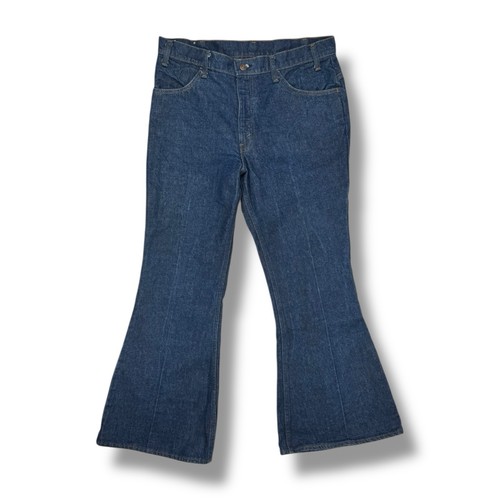 Vintage 70s Levis 684 Orange Tab Bell Bottom Jeans Herren Größe 36x30 • NEUWERTIG